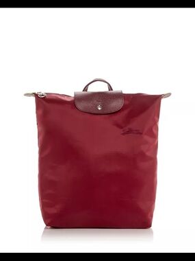 Longchamp Le Pliage Pomegranat Medium Backpack New